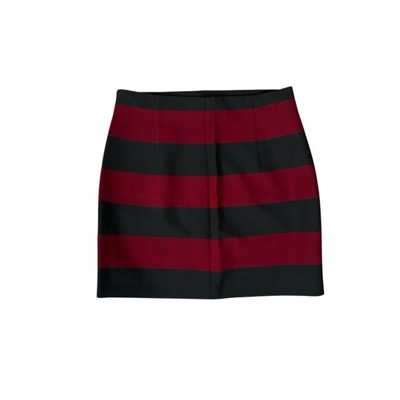 Zara black and red striped mini skirt - Picture 2 of 4